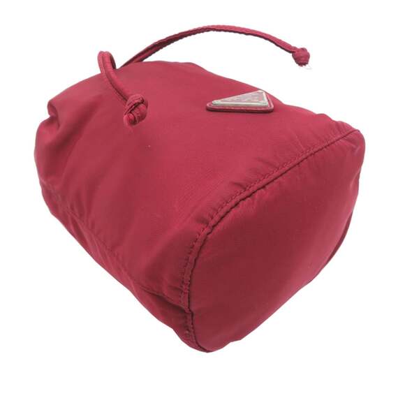Prada drawstring pouch for women, nylon, red. - Picture 3 of 8